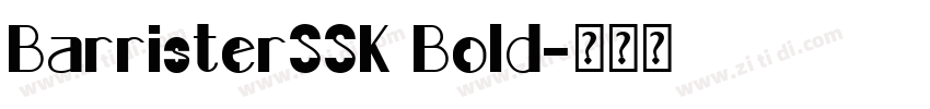 BarristerSSK Bold字体转换